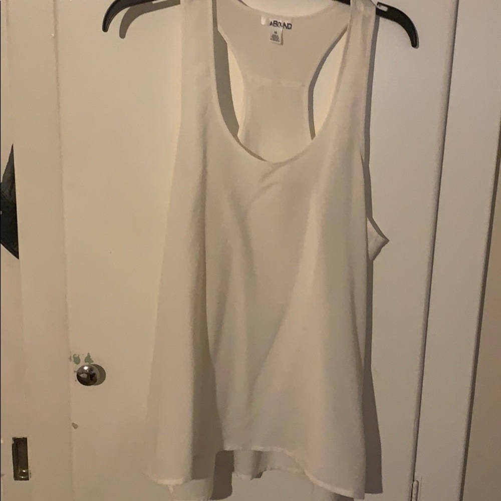 Racer Back white Shirt